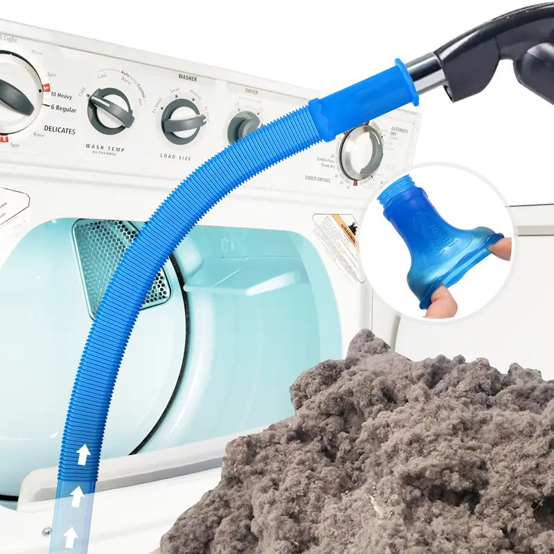 Sealegend Dryer Vent Cleaner Kit – Vacuum Hose Attachment with Stretch Universal Connector, Lint Remover Tool, Blue