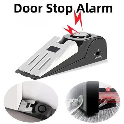 Door Stop Alarm – 120dB Security Wedge with 3 Sensitivity Modes