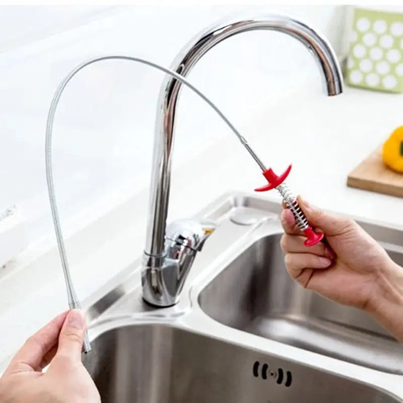 Flexible Grabber Claw Pick Up Reacher Tool with 4 Claws – 78.74 Inch Bendable Drain Snake