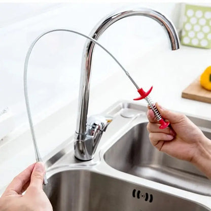 Flexible Grabber Claw Pick Up Reacher Tool with 4 Claws – 78.74 Inch Bendable Drain Snake