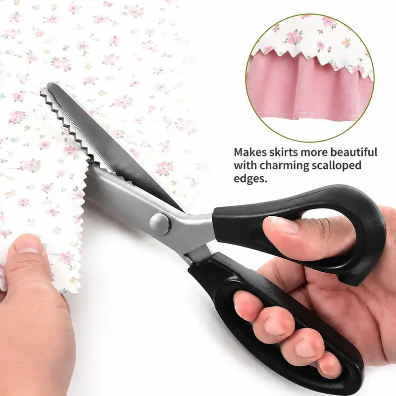 Stainless Steel Zig Zag Pinking Scissors with Serrated Blade