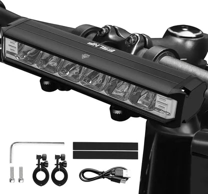 Lumens LED Bike Headlight - USB Rechargeable Waterproof Cycling Light for MTB & Commuting