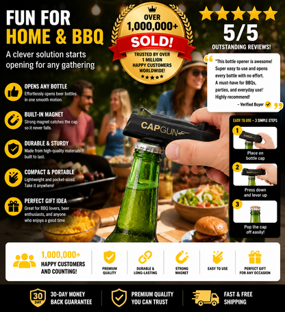 Creative Bottle Opener - 1 Count | Fun Design | Perfect for Family Gatherings, BBQs, and Outdoor Events