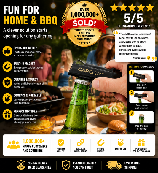 Creative Bottle Opener - 1 Count | Fun Design | Perfect for Family Gatherings, BBQs, and Outdoor Events