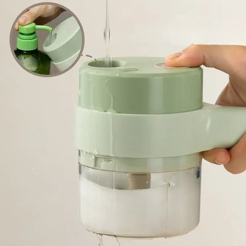USB charging port on top of the food chopper